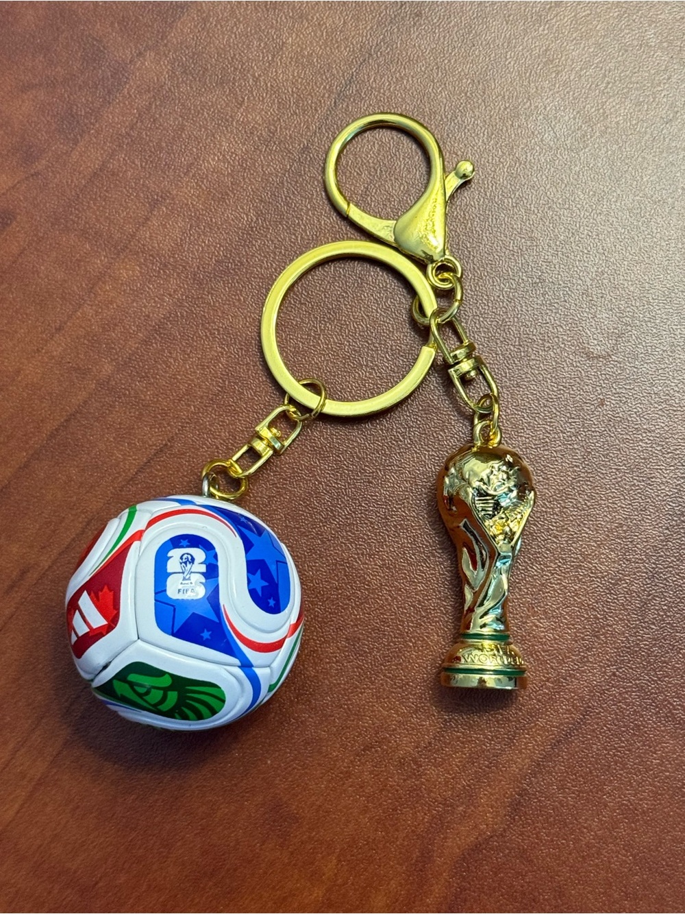 2026 World Cup Trophy & Ball Key Chain